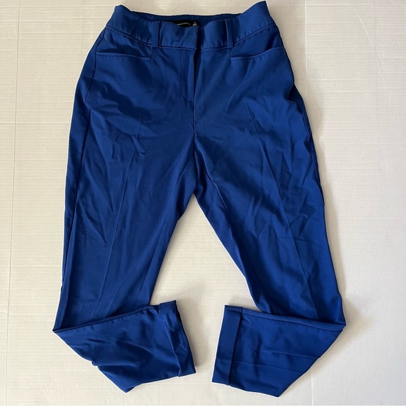 NEW YORK & COMPANY Blue Cuffed Ankle Pants - Picture 3 of 4
